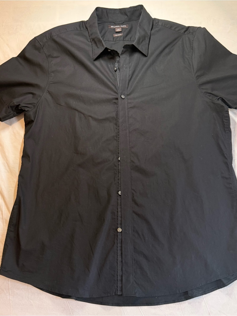Michael Kors Black Men’s Casual Button-Down Shirt